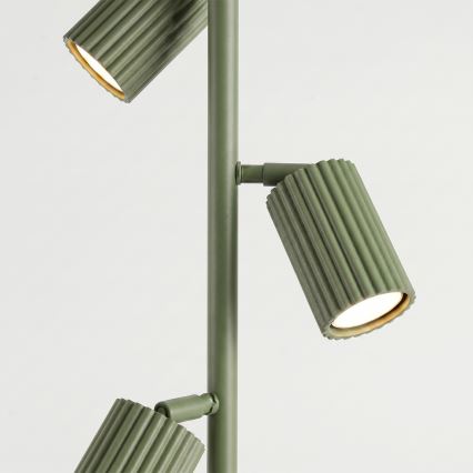 Gulvlampe KARBON 3xGU10/10W/230V grøn