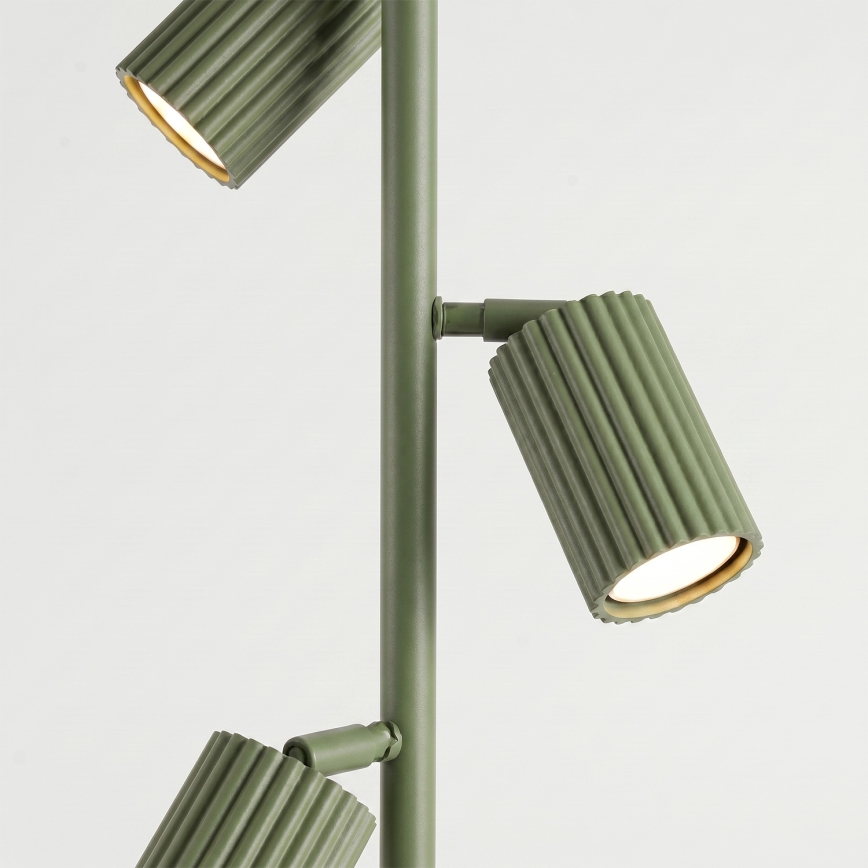 Gulvlampe KARBON 3xGU10/10W/230V grøn