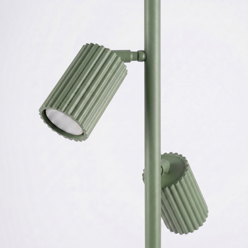 Gulvlampe KARBON 3xGU10/10W/230V grøn