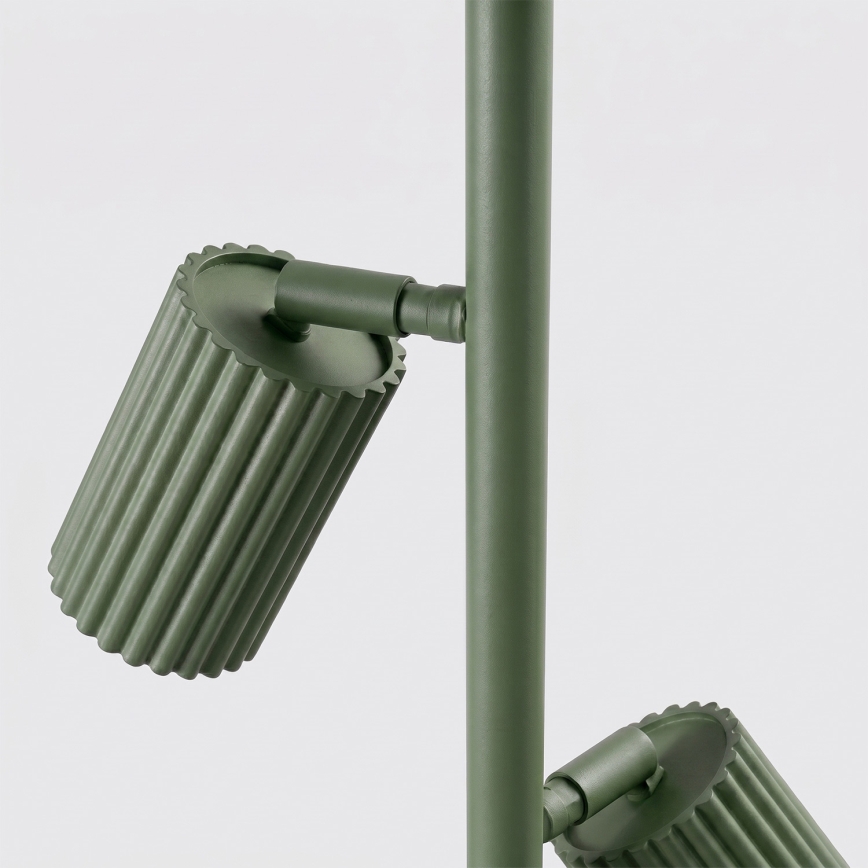 Gulvlampe KARBON 3xGU10/10W/230V grøn