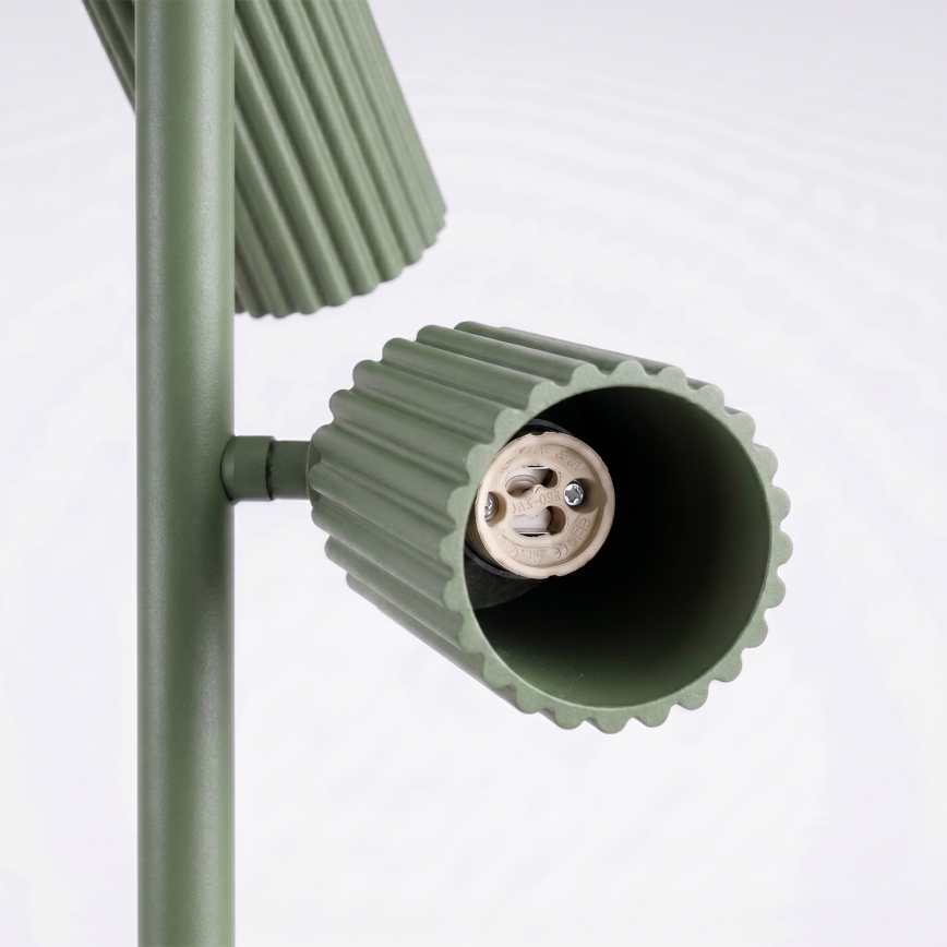 Gulvlampe KARBON 3xGU10/10W/230V grøn