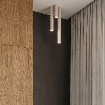 Spotlampe LAGOS 1xGU10/10W/230V 10 cm cremefarvet