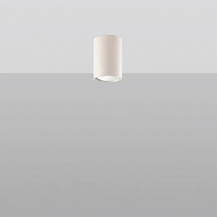 Spotlampe LAGOS 1xGU10/10W/230V 10 cm cremefarvet