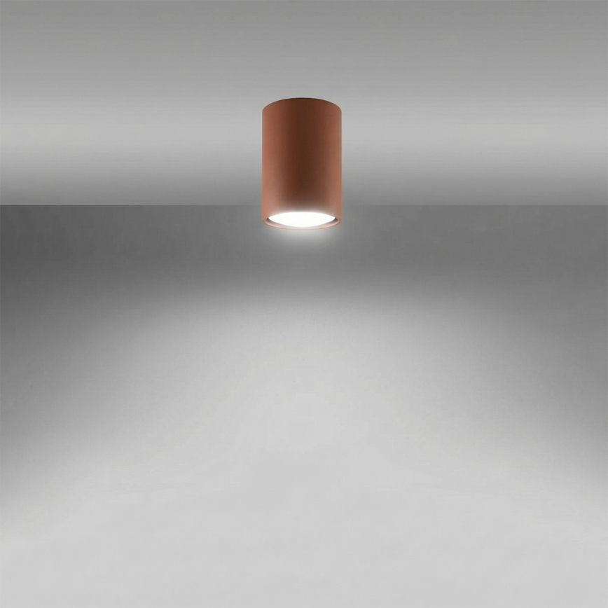 Spotlampe LAGOS 1xGU10/10W/230V 10 cm brun