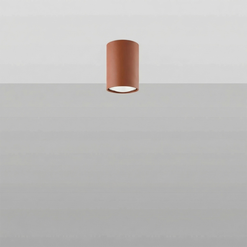 Spotlampe LAGOS 1xGU10/10W/230V 10 cm brun