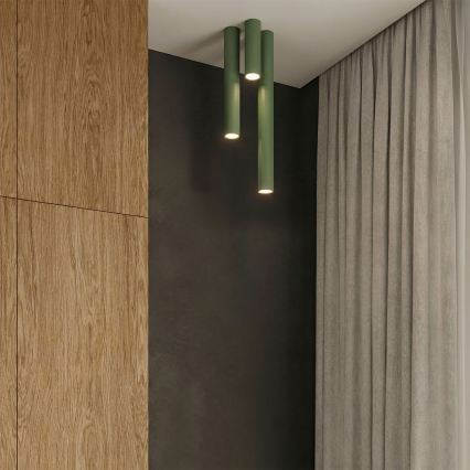 Spotlampe LAGOS 1xGU10/10W/230V 10 cm grøn