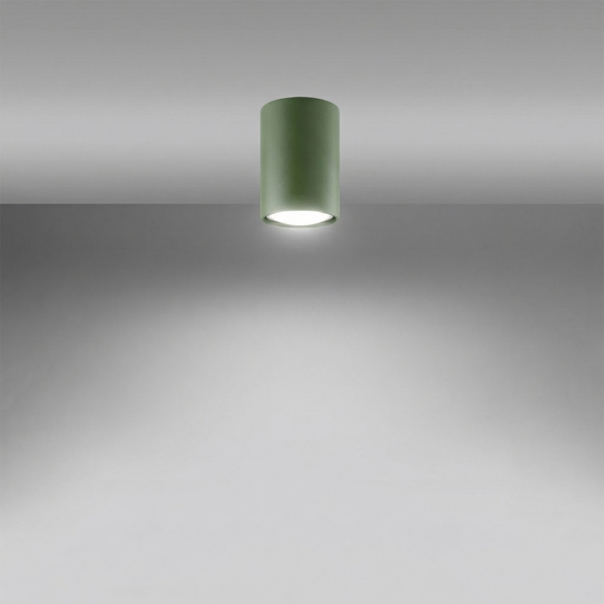 Spotlampe LAGOS 1xGU10/10W/230V 10 cm grøn