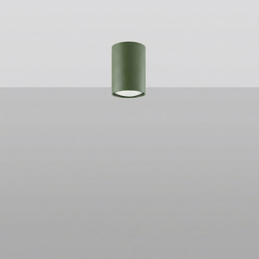 Spotlampe LAGOS 1xGU10/10W/230V 10 cm grøn