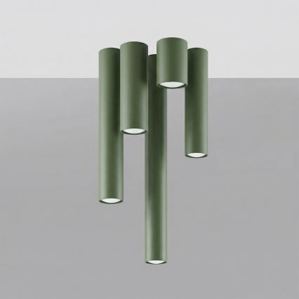 Spotlampe LAGOS 1xGU10/10W/230V 10 cm grøn