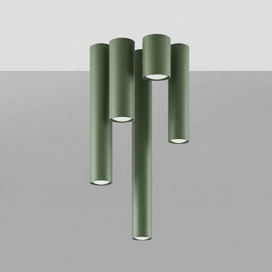 Spotlampe LAGOS 1xGU10/10W/230V 10 cm grøn