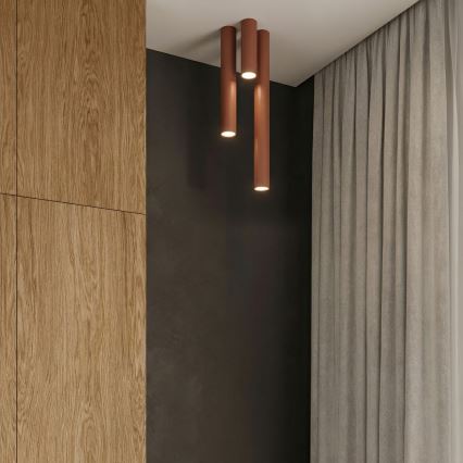 Spotlampe LAGOS 1xGU10/10W/230V 20 cm brun