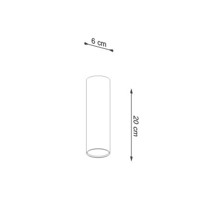 Spotlampe LAGOS 1xGU10/10W/230V 20 cm brun