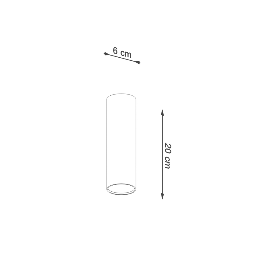 Spotlampe LAGOS 1xGU10/10W/230V 20 cm brun