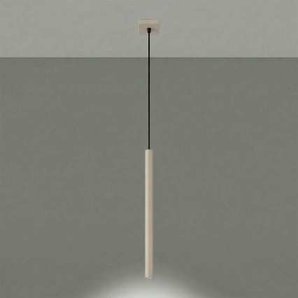 Pendellampe på kabel PASTELO 1xG9/8W/230V taupe