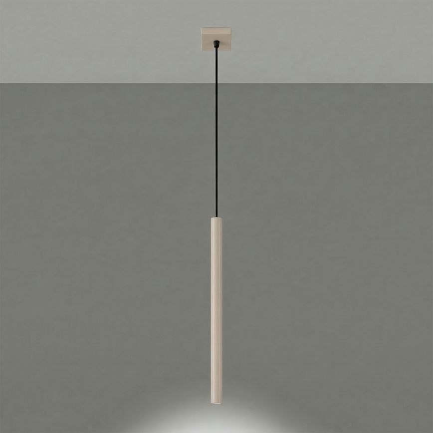 Pendellampe på kabel PASTELO 1xG9/8W/230V taupe