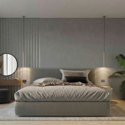 Pendellampe på kabel PASTELO 1xG9/8W/230V taupe