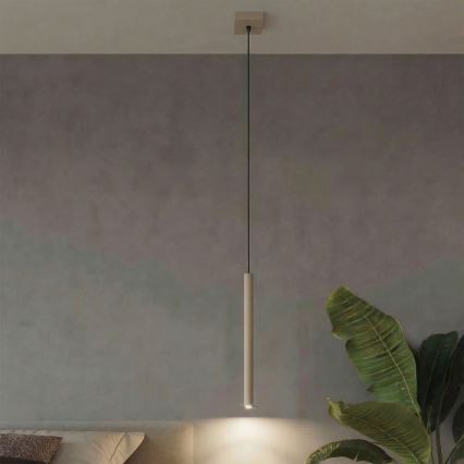 Pendellampe på kabel PASTELO 1xG9/8W/230V taupe