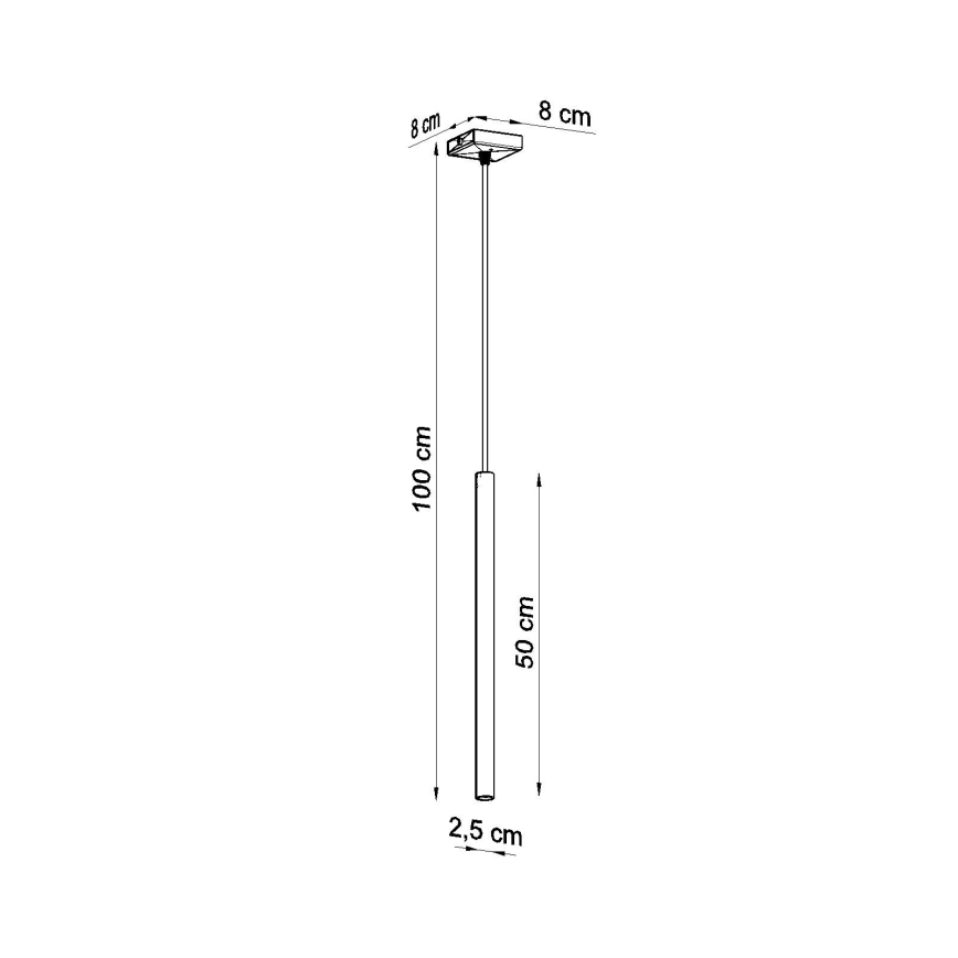 Pendellampe på kabel PASTELO 1xG9/8W/230V taupe