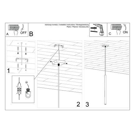 Pendellampe på kabel PASTELO 1xG9/8W/230V taupe
