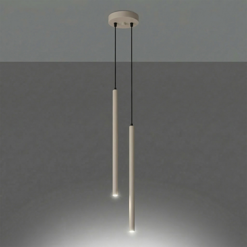 PASTELO pendel med kabel 2xG9/8W/230V taupe