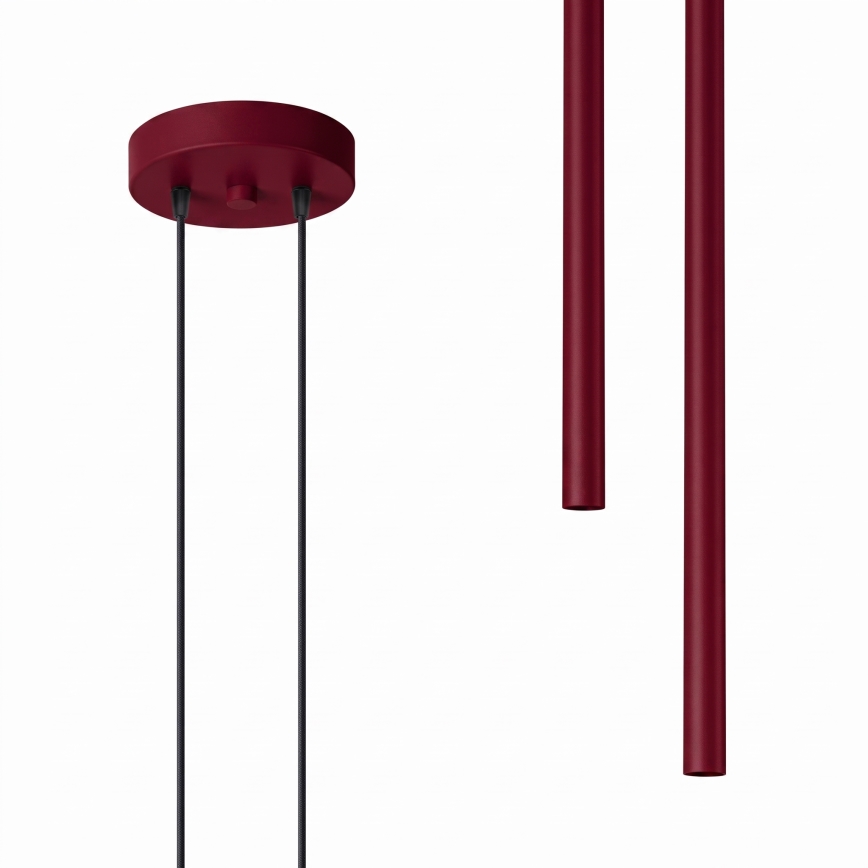 Pendel på kabel PASTELO 2xG9/8W/230V rød