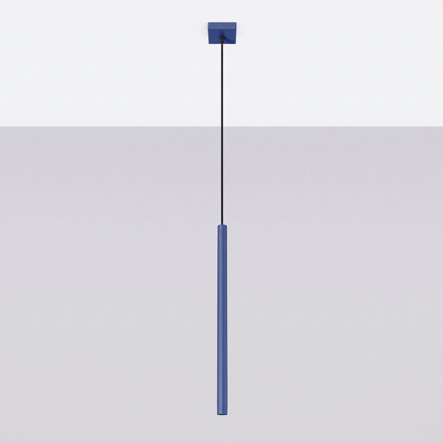 Pendellampe med kabel PASTELO 1xG9/8W/230V blå