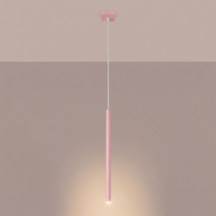 Pendel på kabel PASTELO 1xG9/8W/230V rosa
