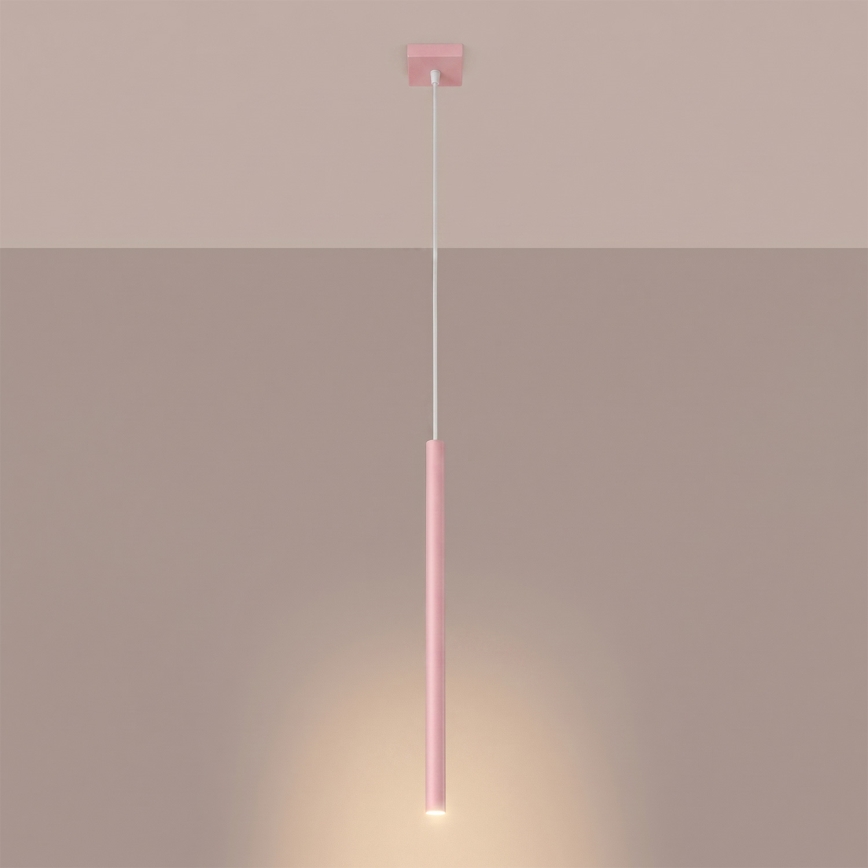 Pendel på kabel PASTELO 1xG9/8W/230V rosa