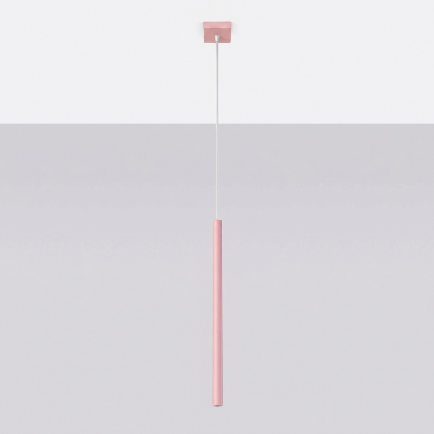 Pendel på kabel PASTELO 1xG9/8W/230V rosa