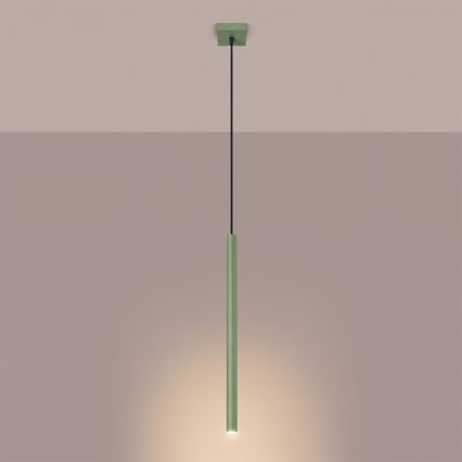 Pendel på ledning PASTELO 1xG9/8W/230V grøn