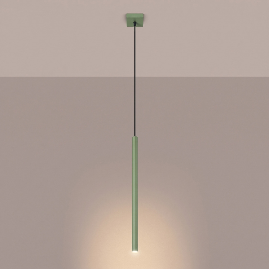 Pendel på ledning PASTELO 1xG9/8W/230V grøn
