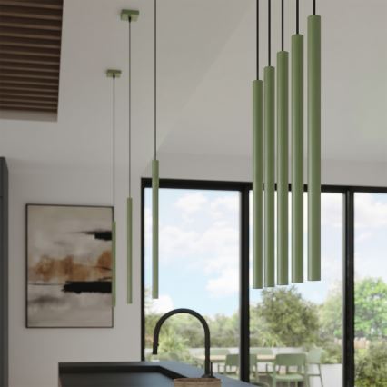 Pendel på ledning PASTELO 1xG9/8W/230V grøn