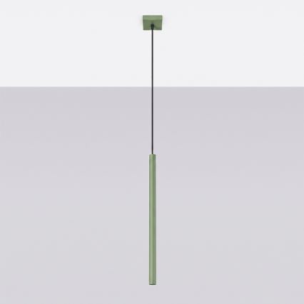 Pendel på ledning PASTELO 1xG9/8W/230V grøn
