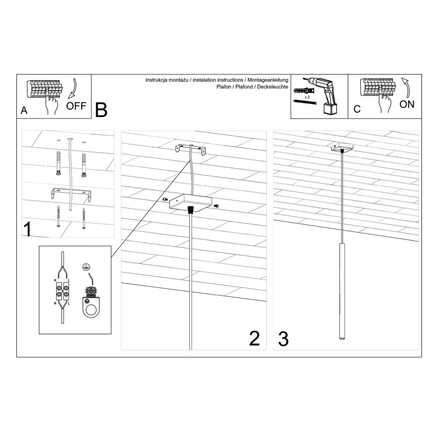Pendel på ledning PASTELO 1xG9/8W/230V grøn