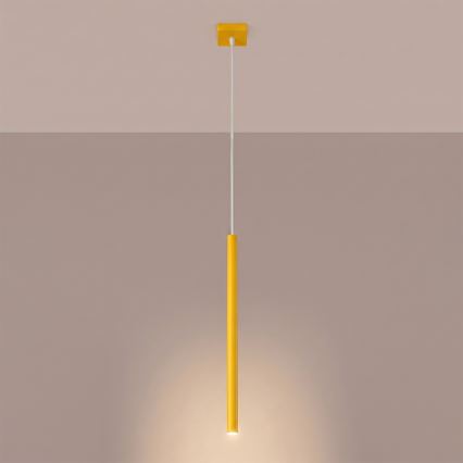Pendel med ledning PASTELO 1xG9/8W/230V gul