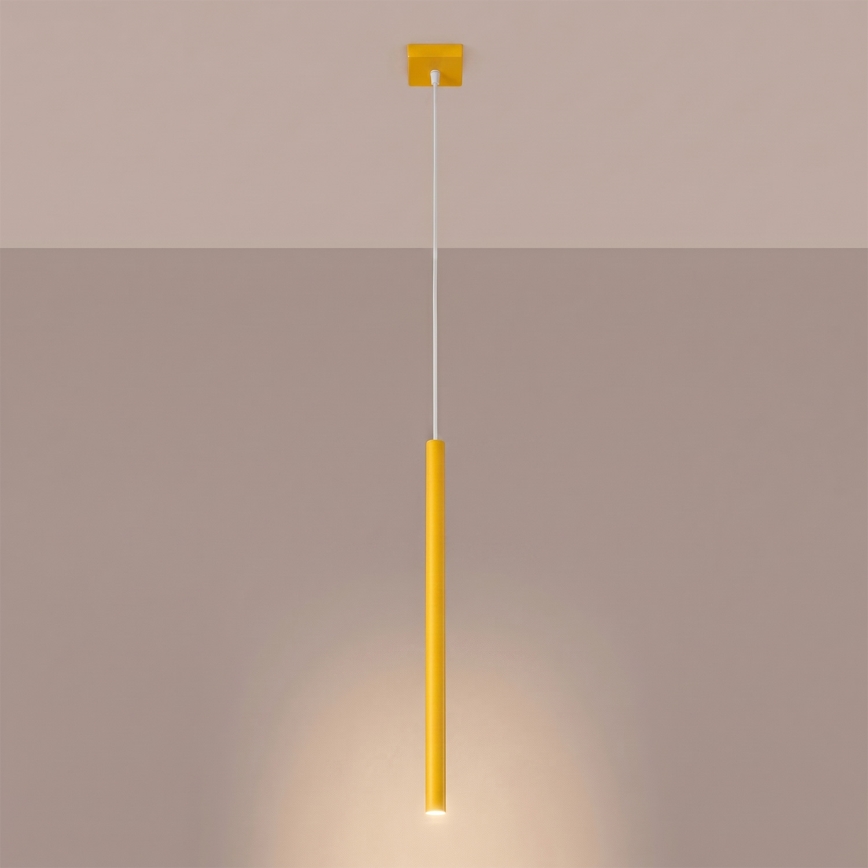 Pendel med ledning PASTELO 1xG9/8W/230V gul