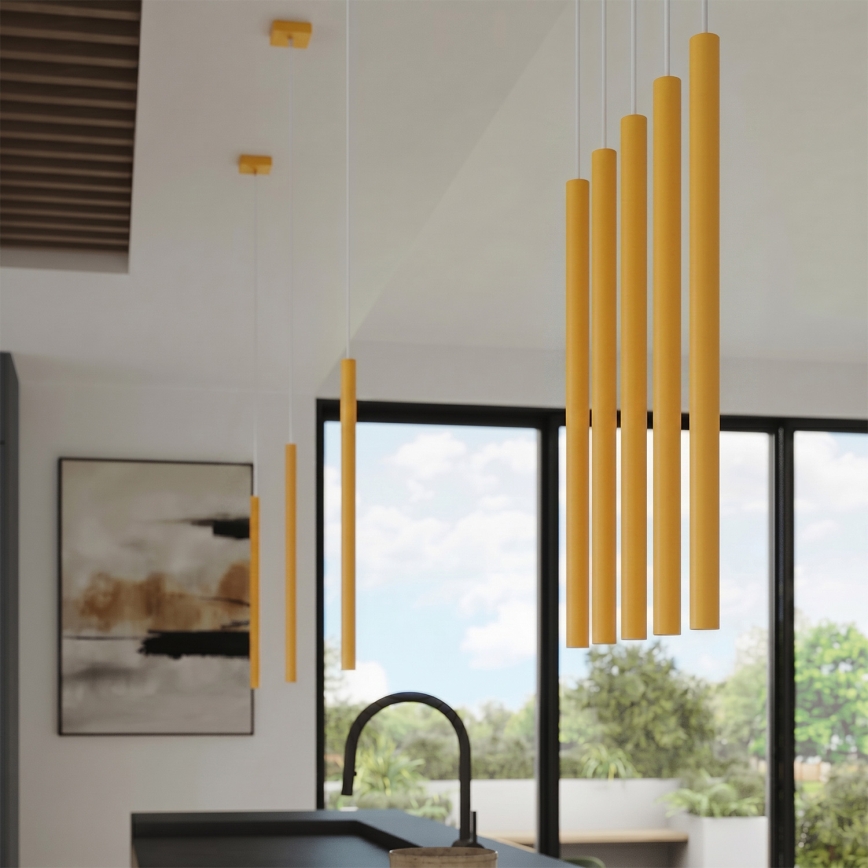 Pendel med ledning PASTELO 1xG9/8W/230V gul