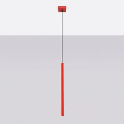 Pendel på ledning PASTELO 1xG9/8W/230V rød