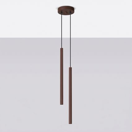 Pendel på ledning PASTELO 2xG9/8W/230V brun