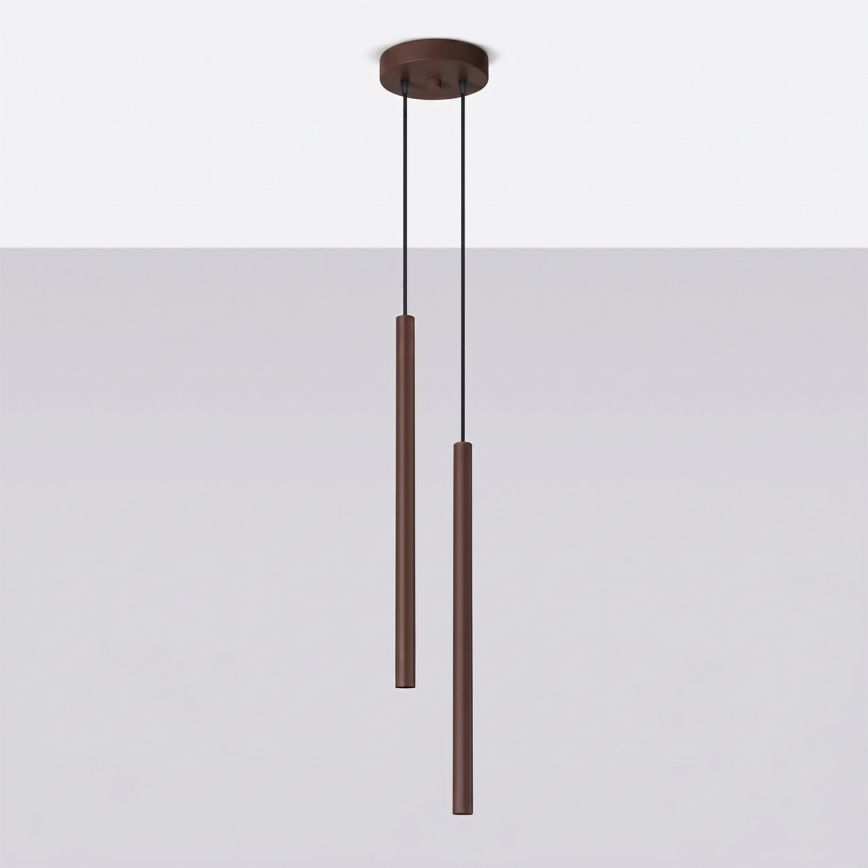 Pendel på ledning PASTELO 2xG9/8W/230V brun