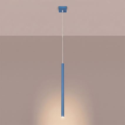 PASTELO pendel på ledning 1xG9/8W/230V, blå