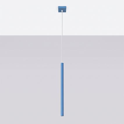 PASTELO pendel på ledning 1xG9/8W/230V, blå