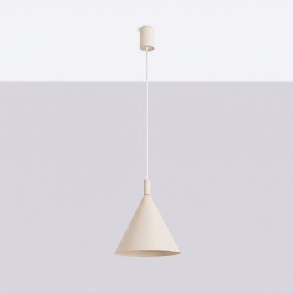 Pendel på ledning NOX 1xE27/15W/230V cremefarvet