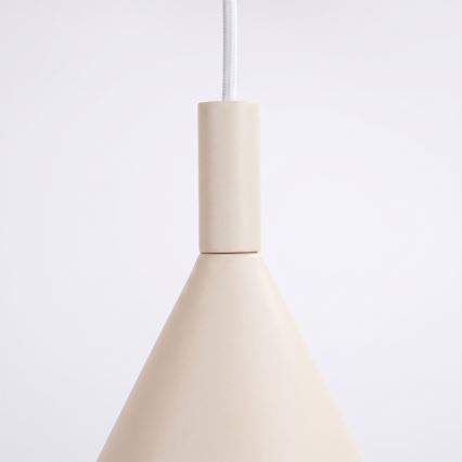 Pendel på ledning NOX 1xE27/15W/230V cremefarvet