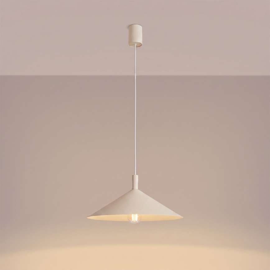 Pendel på kabel NOX 1xE27/15W/230V cremefarvet