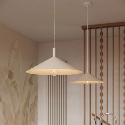 Pendel på kabel NOX 1xE27/15W/230V cremefarvet