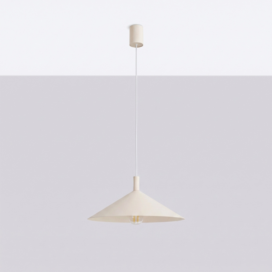 Pendel på kabel NOX 1xE27/15W/230V cremefarvet