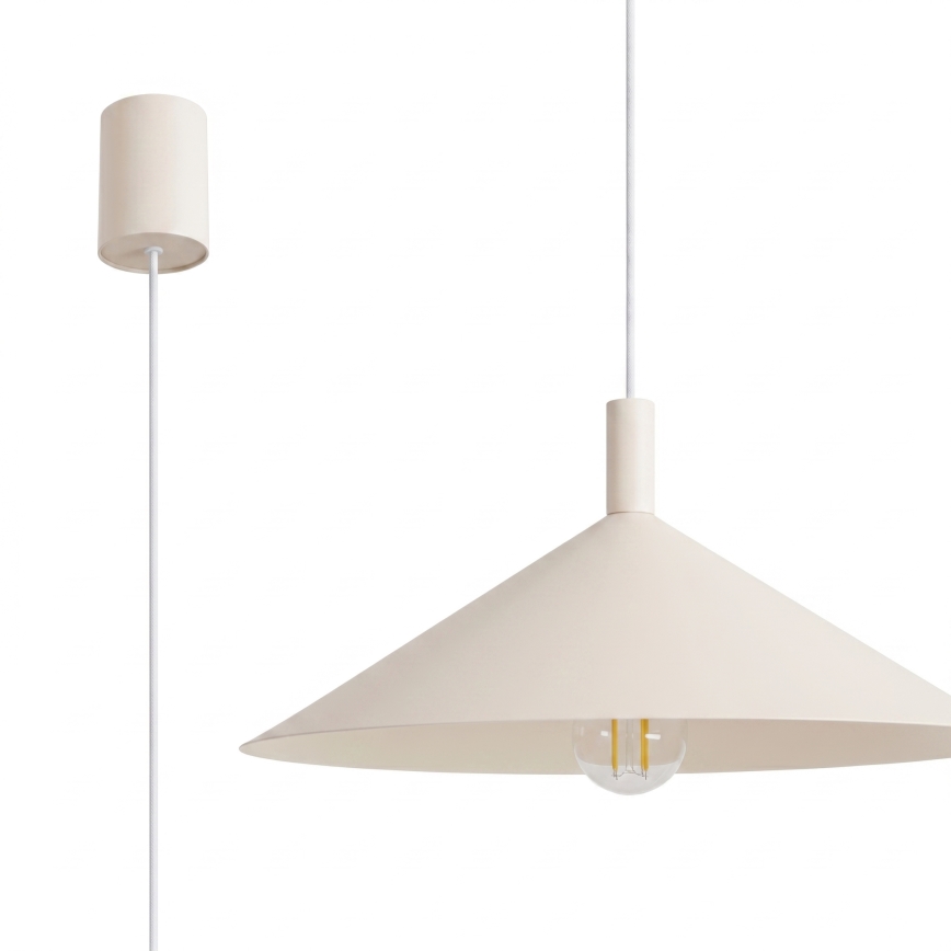 Pendel på kabel NOX 1xE27/15W/230V cremefarvet