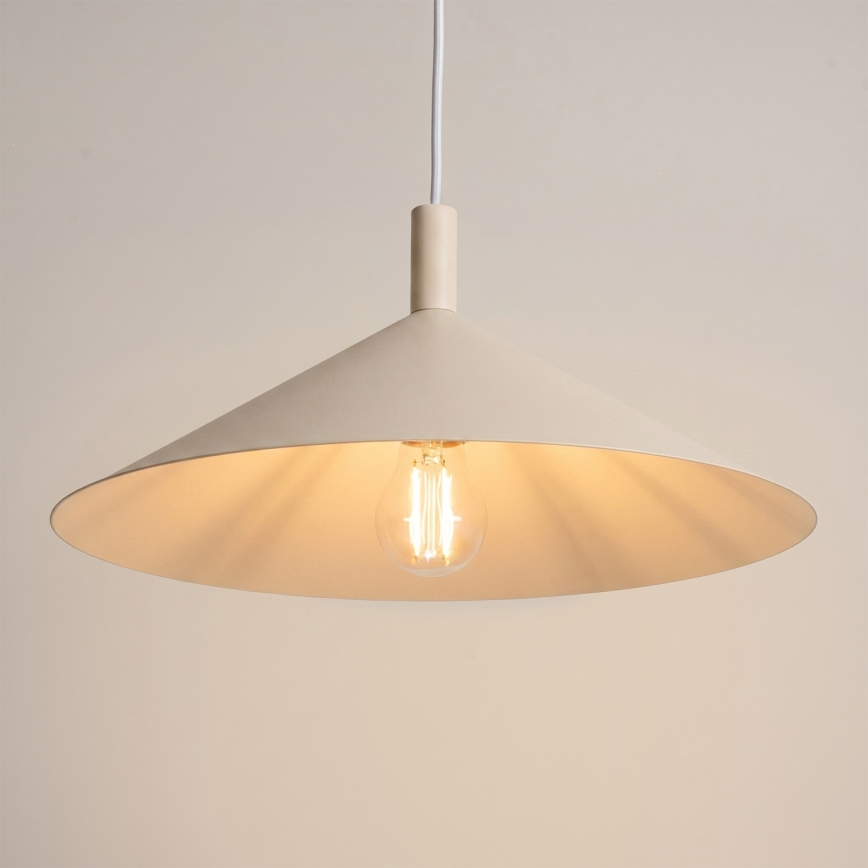 Pendel på kabel NOX 1xE27/15W/230V cremefarvet