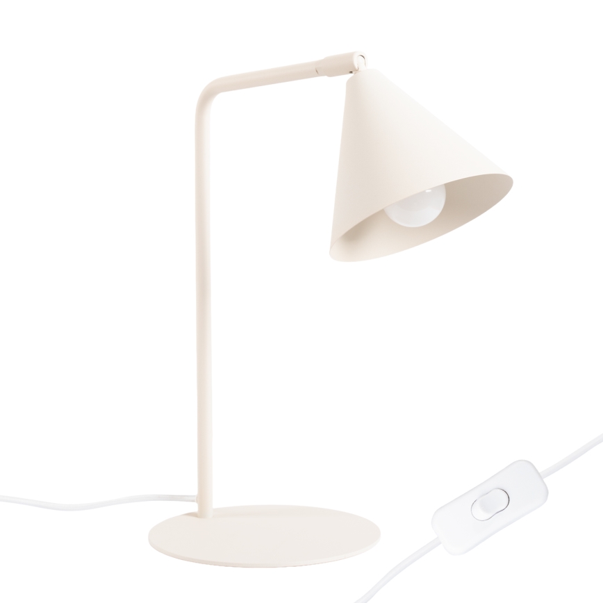 Bordlampe NOX 1xE14/10W/230V cremefarvet